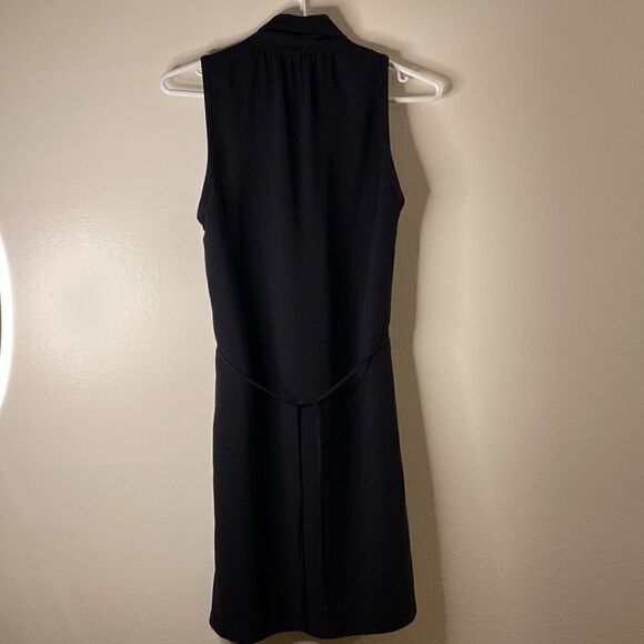 ARITZIA Wilfred Aritzia Sabine Black Midi Tie Front  Dress (Size XS) - Picture 7 of 11